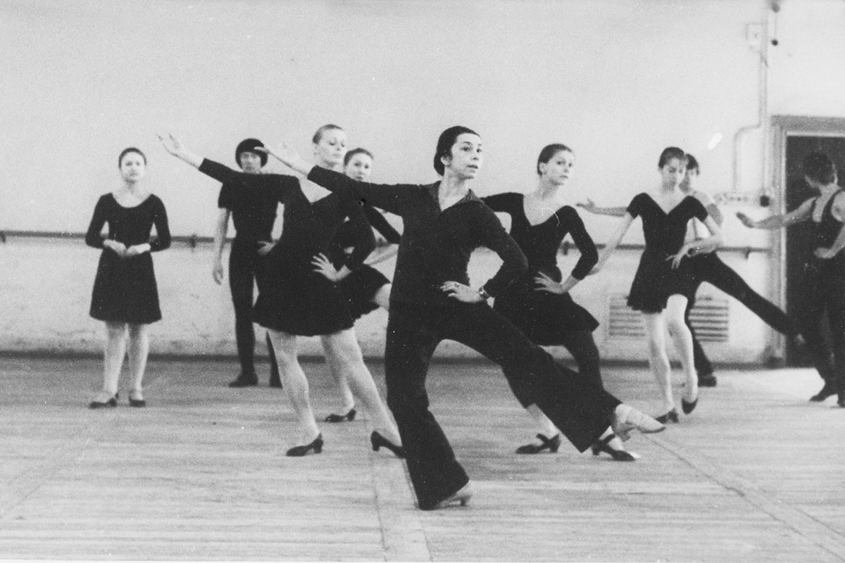 И.Генслер на уроке в Школе, 1978